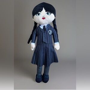 Wednesday Addams Plush Doll 15.5 Inch Soft Toy for Fans & Collectors Preloved